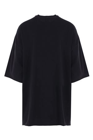 Tommy T-shirt in black cotton RICK OWENS | RU02E1283JAES209